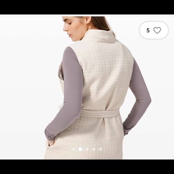 Lululemon Serene Travels Quilted Sleeveless Belted Vest - Picture 2 of 3